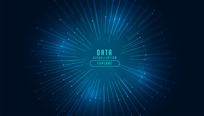 Poster - data visualization concept technology background design