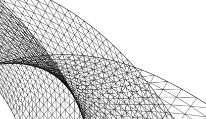 abstract 3d mesh wire background