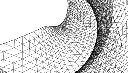 abstract 3d mesh wire background