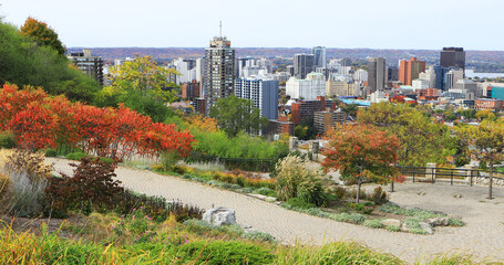 Wall Mural - Beautiful scene of Hamilton, Canada in autumn