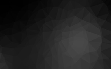  Dark Silver, Gray vector abstract mosaic pattern.