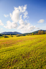 Wall Mural - Beautiful mountainous autumn or summer landscape in Austria.