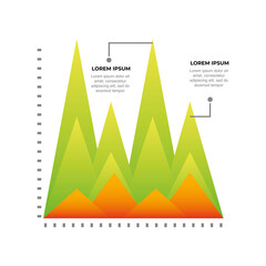 Sticker - infographic planning chart financial data business