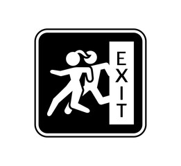 Sticker - Emergency exit door indication