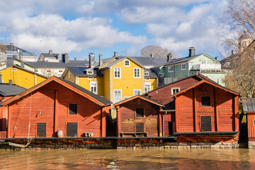 Wall Mural - View of The City of Porvoo, old wooden houses, Finland