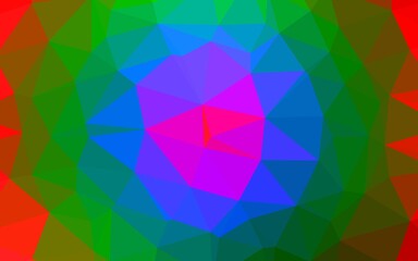 Light Multicolor, Rainbow vector polygon abstract background.