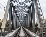 Fototapeta Most - Railway bridge Railroad travel