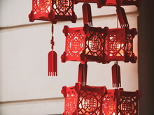 Red Lanterns In Chinatown