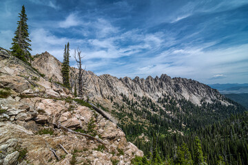 Sawtooth Wilderness in the Sawtooth Mountain Area, Idaho