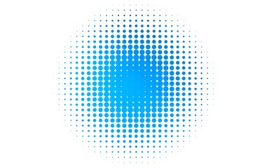 Wall Mural - Light BLUE vector texture with disks.