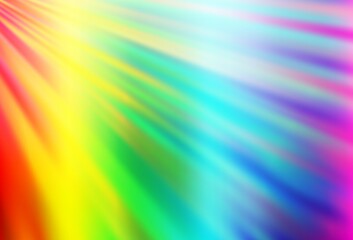 Light Multicolor, Rainbow vector background with straight lines.