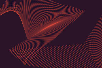 Wall Mural - abstract background pattern made with repeated lines forming geometric shapes in 3 dimensions. simpl