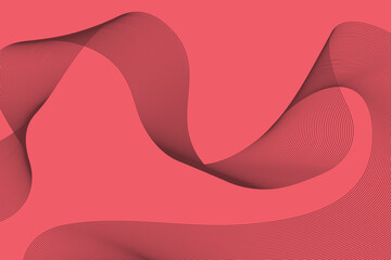 Wall Mural - abstract background made with repeated curvy lines in wave abstraction. simple, modern, creative geo