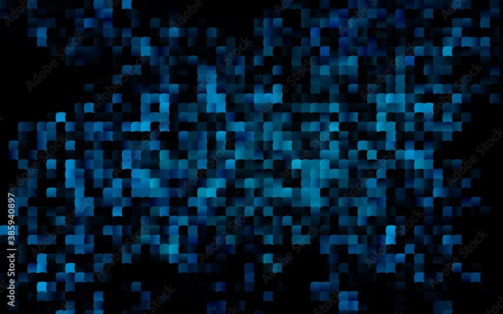 Dark BLUE vector pattern in square style.