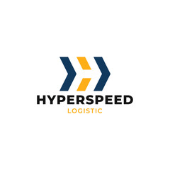 Hyper speed logistic logo template. Good for companies with the initials H.