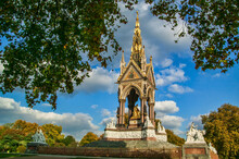 The Albert Memorial In Kensington London England UK Which Was Finished In 1876 To Commemorate The Death Prince Albert The Consort Of Queen Victoria And Is A Popular Travel Destination Stock Photo