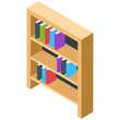 © Vectors Market - Wooden bookshelf to keep books or stationery