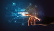 © ra2 studio - Hand touching CONTROL inscription, Cybersecurity concept