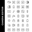 © Suryo - camera editor icon set include camera,flash,photo filter,power,resolution,gallery,image,battery