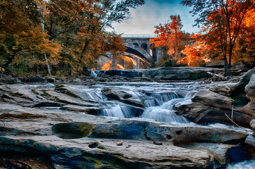 October at Berea Falls, Cleveland Ohio