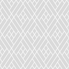  Geometric seamless pattern from white rhombus on grey background. Abstract diamond vector pattern. Simple vector illustration. Simple geometric design for fabric, wallpaper, scrapbooking, textile
