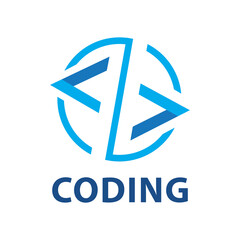 vector logo of coding and it companies