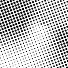 Poster - Circle halftone, screentone vector illustrations. Dots, dotted, speckles vector illustration