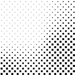 Aufkleber - Squares halftone geometric background pattern and texture vector illustration