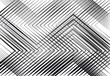 Geometric structure, network, chaotic jumble of straight, angular intersecting lines. Abstract random grid, mesh. Grayscale, black and white texture, pattern, background and backdrop