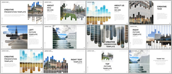 Wall Mural - presentation vector templates, multipurpose template for presentation slide, flyer, brochure cover, 