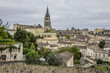Skyline of Saint Emilion in the Bordeaux wine region of France - very popular tourist destination. Saint Emilion, Gironde, France.