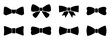 Set bow tie or neck tie simple icons isolated. Elegant silk neck bow. Vip event accessory – for stock
