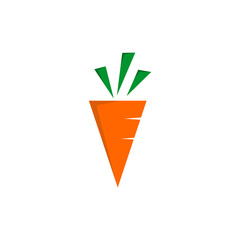 Sticker - Carrot vegetable logo design template