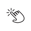 finger touch icon vector symbol template