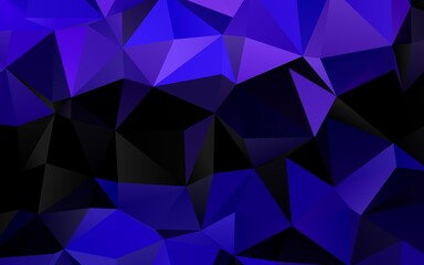 Light Purple vector triangle mosaic cover.