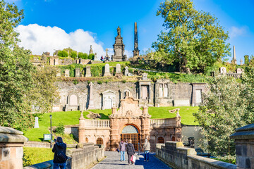 Wall Mural - Glasgow Necropolis,  a Victorian cemetery in Glasgow, Scotland.