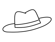 帽子(線画)