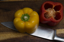 Red Pepper And Knife
