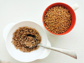 raw buckwheat kernel seeds