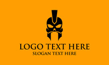 Skull Spartan Illustration Silhouette Business Vector Logo