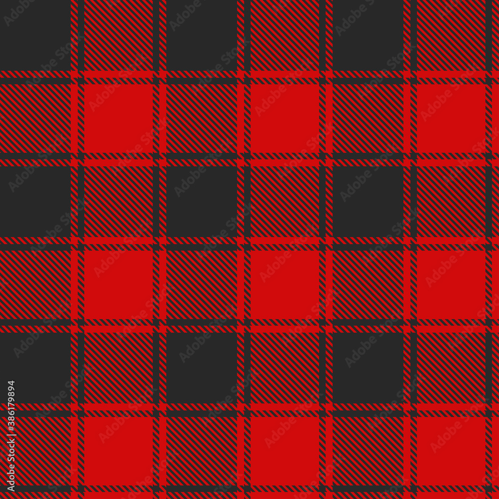 Red plaid pattern vector background Stock Vector | Adobe Stock