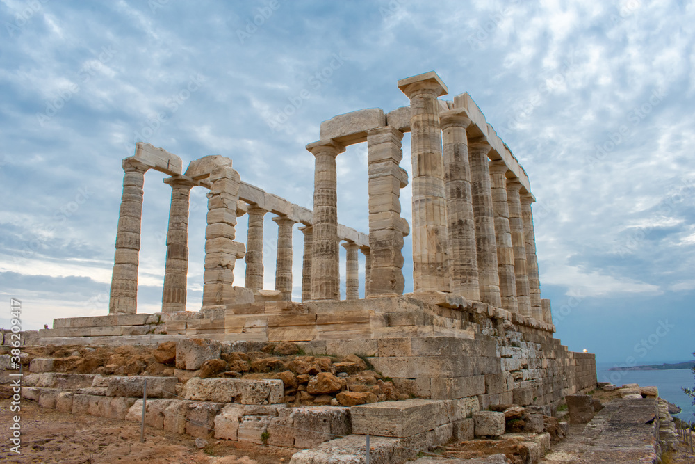 Foto de Stock Poseidon Temple at Cape Sounion in Greece near Athens ...