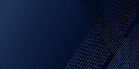 Modern dark blue black abstract presentation background with diagonal lines