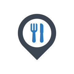 Poster - Restaurant location icon