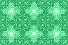 Green Art With Abstract Seamless Tile Pattern
