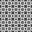 © vector_master - Abstract Cross Pattern Dots Logo generative computational art illustration