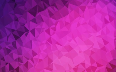 Dark Pink vector low poly layout.