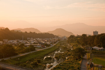 Poster - 夕暮れの湯田中温泉郷