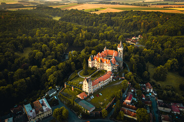 Wall Mural - Zleby Chateau is a chateau approximately 7 km east of Caslav. It was originally a castle built by the Lichtenburg family. The first indirect mention of it comes from 1289.