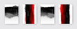 © sdmix - vector black and red ink brush stroke set